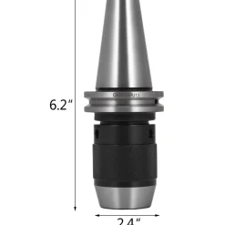 VEVOR Integrated CAT40 Collet Chuck Keyless Drill Chuck 1/2 inch for CAT40 CNC Engraving Machine & Milling Lathe Tool (CAT40)