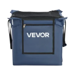VEVOR 2-in-1 Tennis & Pickleball Hopper, with Pickup Tube, Foldable Pickleball Basket Cart with with Wheels, Holds 150 Tennis Balls or 260 Pickleballs, Portable Pickleball Caddy Holder, for Training