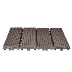 VEVOR Interlocking Deck Tiles Plastic Wood, 27 Pack,12