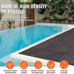 VEVOR Interlocking Deck Tiles, 36 Pack,11.6