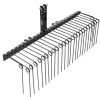 VEVOR 60 in Tow Behind Landscape Rake, 3 Point Hitch Lawn Dethatcher Rake, 26 Spring Steel Tines, for Category 1 Tractors, Heavy Duty & Rust-Resistant Rakes Tractor Attachments for Leaves Pine Needles
