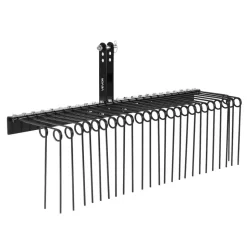 VEVOR 60 in Tow Behind Landscape Rake, 3 Point Hitch Lawn Dethatcher Rake, 26 Spring Steel Tines, for Category 1 Tractors, Heavy Duty & Rust-Resistant Rakes Tractor Attachments for Leaves Pine Needles