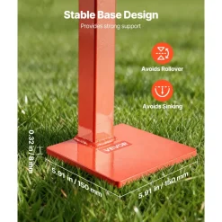 VEVOR 32 in T Post Puller, Heavy Duty Fence Post Puller with 43 in Lifting Chain, Rust-Resistant Steel, Labor-Saving T-Post Remover Tool for Round Fence Posts, Sign Posts & Tree Stumps