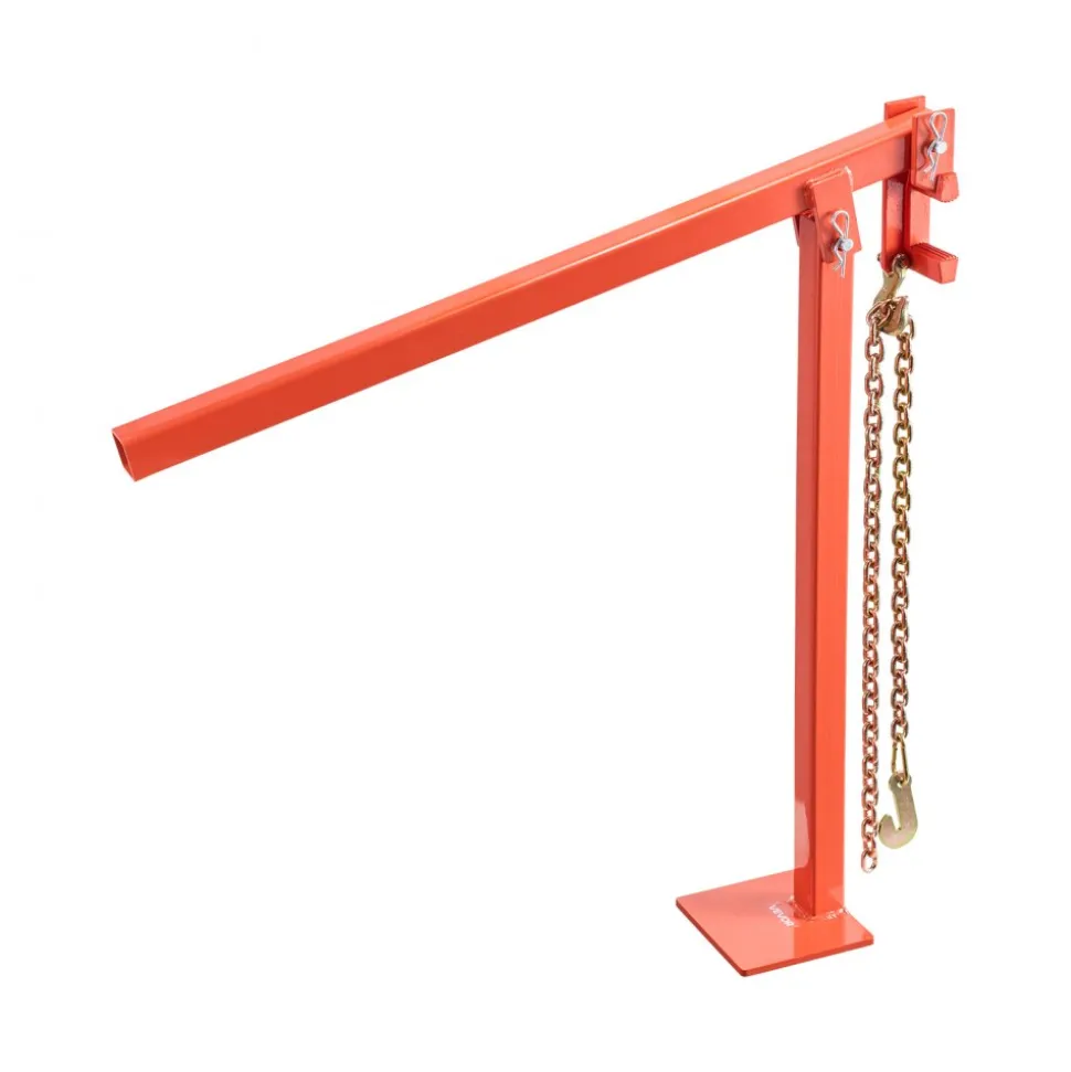 VEVOR 32 in T Post Puller, Heavy Duty Fence Post Puller with 43 in Lifting Chain, Rust-Resistant Steel, Labor-Saving T-Post Remover Tool for Round Fence Posts, Sign Posts & Tree Stumps
