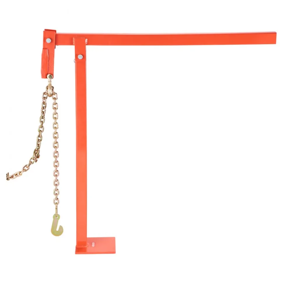 VEVOR 32 in T Post Puller, Heavy Duty Fence Post Puller with 43 in Lifting Chain, Rust-Resistant Steel, Labor-Saving T-Post Remover Tool for Round Fence Posts, Sign Posts & Tree Stumps