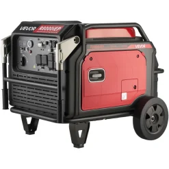 VEVOR Inverter Generator, 10KW Peak Watt Inverter Generator, Remote Start Inverters Generators for Home Outdoor, Gas Powered, Stable Power, CO Sensor, RV Ready 1A & 2.1A Outlet (6.8KW Operating Power)