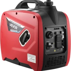 VEVOR Inverter Generator, 2900W Peak Watt Quiet Inverter Generator, Portable Inverters Generators for Home Use, Gas Powered, Compact and Lightweight Design - Stable Power, CO Sensor, Long Run Time