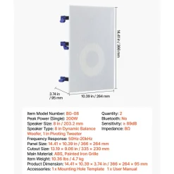 VEVOR In-Wall Speakers, 8
