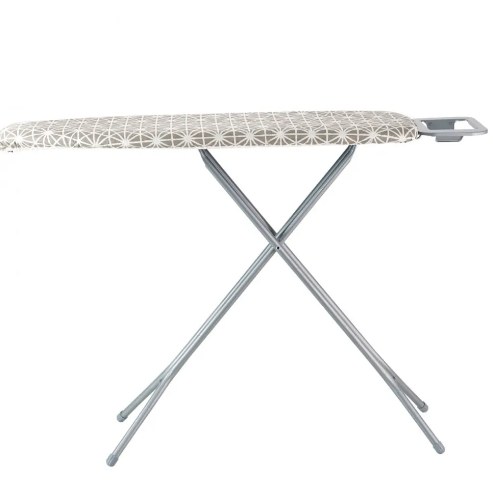 VEVOR Ironing Board with Large 51 x 13 Ironing Surface, Thickened 4 Layers Iron Board with Heat Resistant Cover and 100% Cotton Cover, 7 Adjustable Heights Ironing Board for Home Laundry Room Use