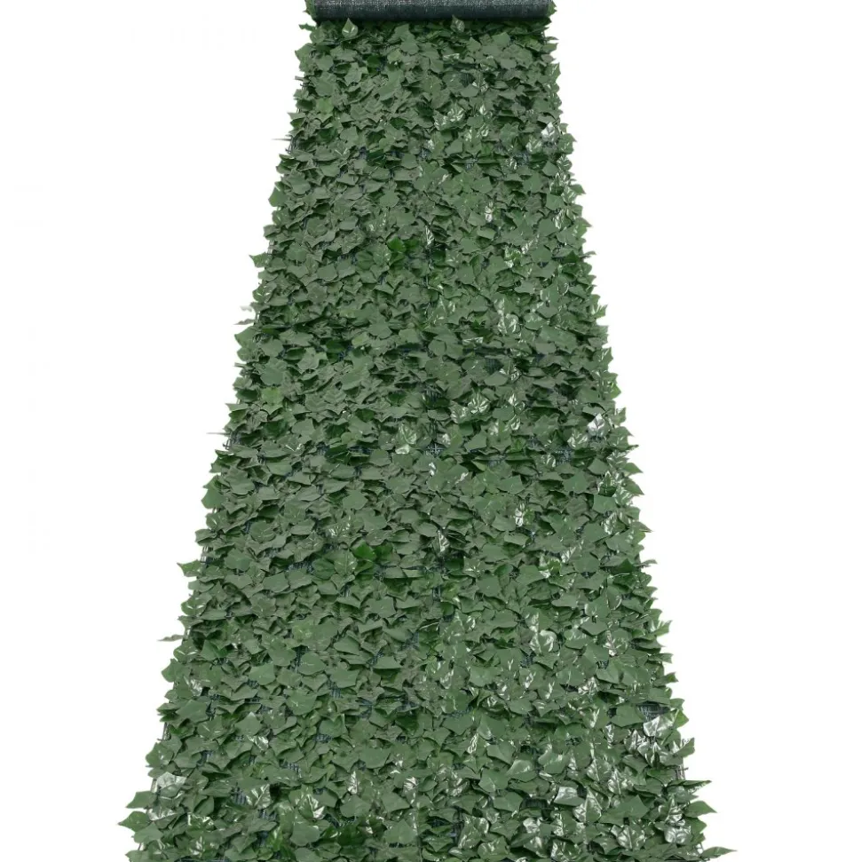 VEVOR Ivy Privacy Fence, 39 x 198in Artificial Green Wall Screen, Greenery Ivy Fence with Mesh Cloth Backing and Strengthened Joint, Faux Hedges Vine Leaf Decoration for Outdoor Garden, Yard, Balcony