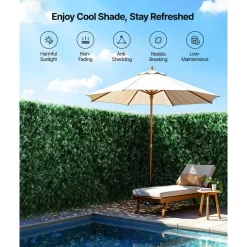 VEVOR Ivy Privacy Fence, 96 x 72 in Artificial Green Wall Screen, Greenery Ivy Fence with Strengthened Joint, Faux Hedges Vine Leaf Decoration for Outdoor Garden, Yard, Balcony, Patio Decor