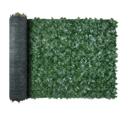 VEVOR Ivy Privacy Fence, 96 x 72 in Artificial Green Wall Screen, Greenery Ivy Fence with Strengthened Joint, Faux Hedges Vine Leaf Decoration for Outdoor Garden, Yard, Balcony, Patio Decor