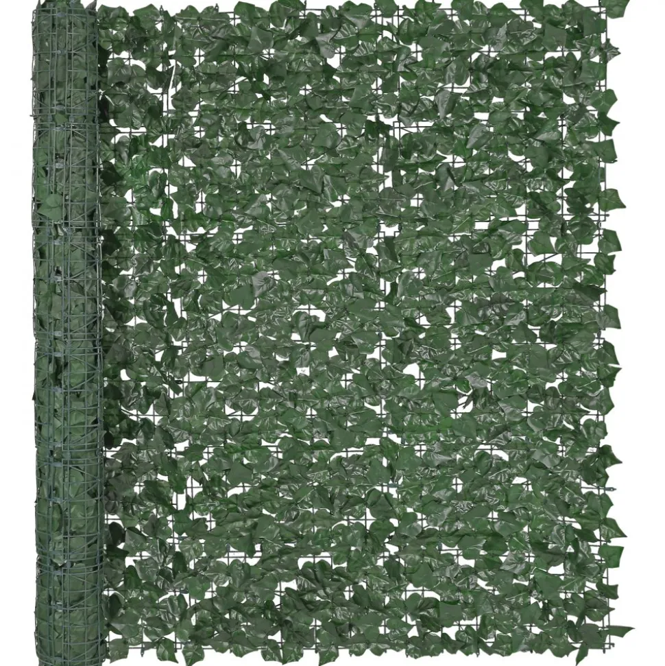 VEVOR Ivy Privacy Fence, 59 x 98 in Artificial Green Wall Screen, Greenery Ivy Fence with Strengthened Joint, Faux Hedges Vine Leaf Decoration for Outdoor Garden, Yard, Balcony, Patio Decor