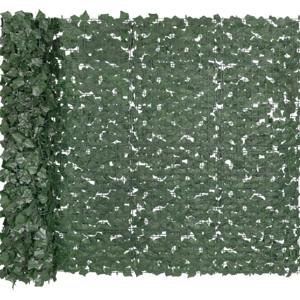 VEVOR Ivy Privacy Fence, 59 x 98 in Artificial Green Wall Screen, Greenery Ivy Fence with Strengthened Joint, Faux Hedges Vine Leaf Decoration for Outdoor Garden, Yard, Balcony, Patio Decor