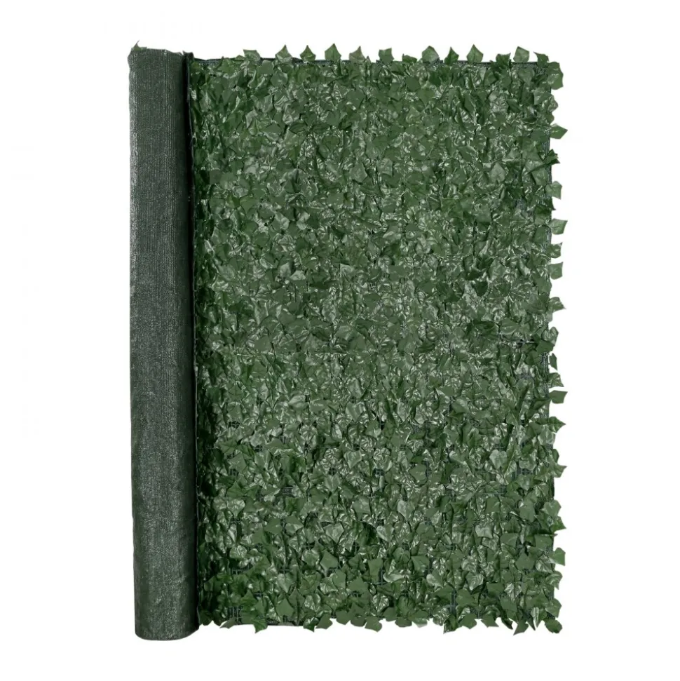 VEVOR Ivy Privacy Fence, 96 x 72 in Artificial Green Wall Screen, Greenery Ivy Fence with Mesh Cloth Backing and Strengthened Joint, Faux Hedges Vine Leaf Decoration for Outdoor Garden, Yard, Balcony
