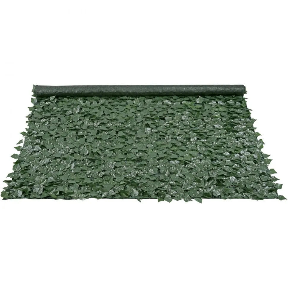 VEVOR Ivy Privacy Fence, 96 x 72 in Artificial Green Wall Screen, Greenery Ivy Fence with Mesh Cloth Backing and Strengthened Joint, Faux Hedges Vine Leaf Decoration for Outdoor Garden, Yard, Balcony