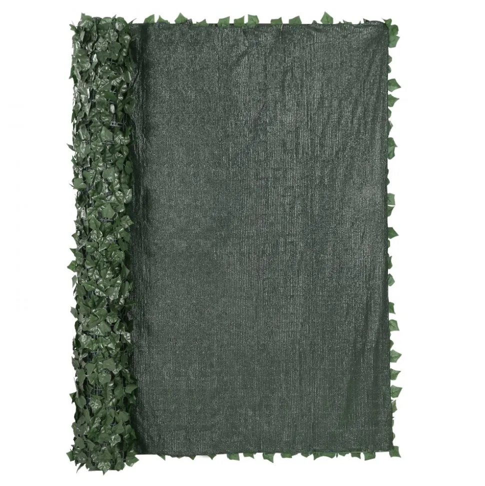 VEVOR Ivy Privacy Fence, 96 x 72 in Artificial Green Wall Screen, Greenery Ivy Fence with Mesh Cloth Backing and Strengthened Joint, Faux Hedges Vine Leaf Decoration for Outdoor Garden, Yard, Balcony