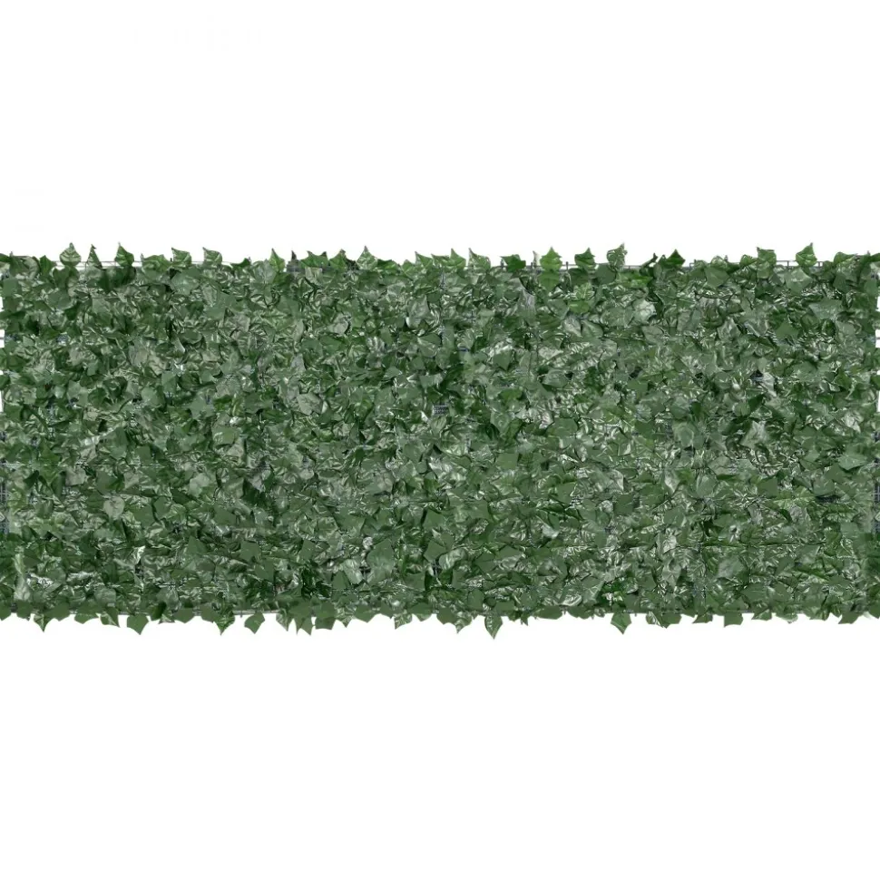 VEVOR Ivy Privacy Fence, 39 x 98 in Artificial Green Wall Screen, Greenery Ivy Fence with Mesh Cloth Backing and Strengthened Joint, Faux Hedges Vine Leaf Decoration for Outdoor Garden, Yard, Balcony