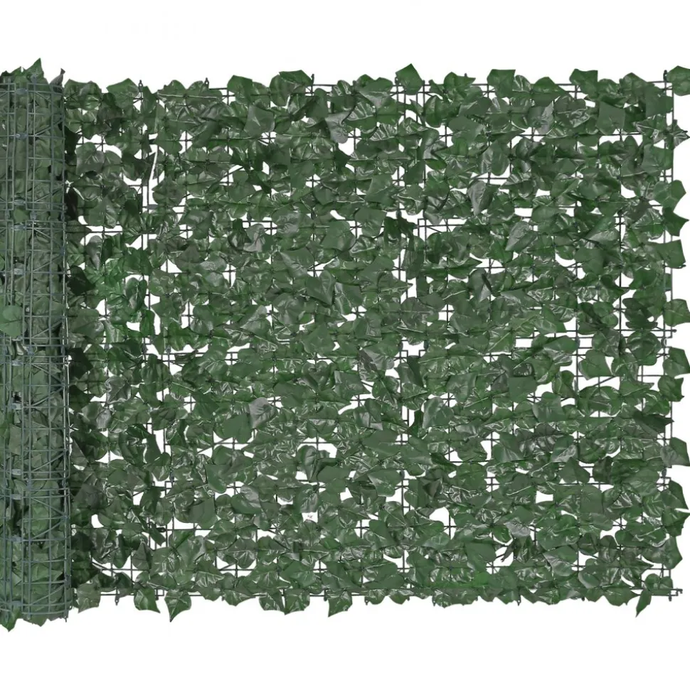VEVOR Ivy Privacy Fence, 39 x 98 in Artificial Green Wall Screen, Greenery Ivy Fence with Strengthened Joint, Faux Hedges Vine Leaf Decoration for Outdoor Garden, Yard, Balcony, Patio Decor