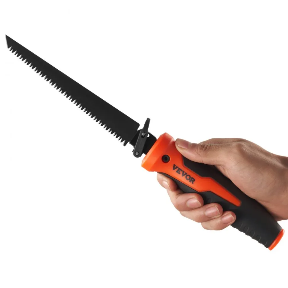 VEVOR Jab Saw, 6 in Keyhole Saw with Soft Grip Handle, 8-In-1 Multi-Blades Drywall Jab Saw, Sharp Jab Saw with Triple Ground Teeth, for Cutting Drywall Wood Metel Plastic Plywood Wallboard Thin Sheet