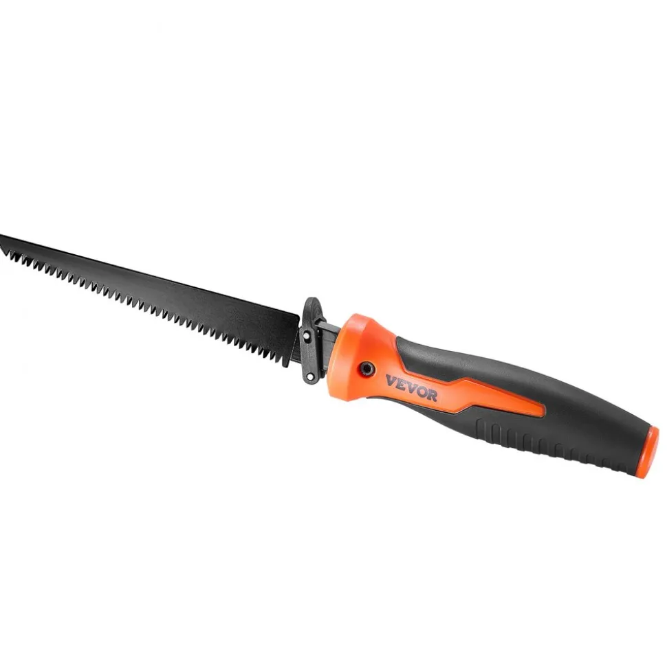 VEVOR Jab Saw, 6 in Keyhole Saw with Soft Grip Handle, 8-In-1 Multi-Blades Drywall Jab Saw, Sharp Jab Saw with Triple Ground Teeth, for Cutting Drywall Wood Metel Plastic Plywood Wallboard Thin Sheet