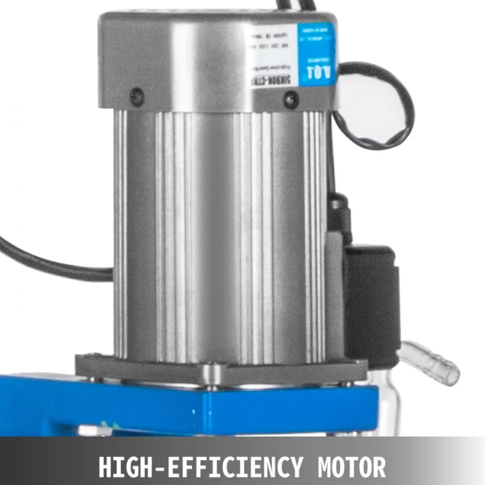VEVOR Jacketed Reactor 5L Laboratory Glass Reactor, Jacketed Glass Reactor, Chemical Reaction Vessel, Lab Jacketed Reactor, Reaction Vessel Chemistry, With Digital Display, For Reaction Distillation