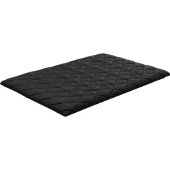 VEVOR Japanese Tatami Mat, Full Size Foldable Japanese Tatami Mattress, Futon Mattress with Storage Bag & Fastener, 9-Layer Floor Mat for Sleeping, Dormitory, Meditation, Yoga, 80 x 54 x 3.5 in, Black