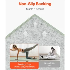 VEVOR Japanese Tatami Mat, Queen Size Foldable Japanese Tatami Mattress( Natural Rush Grass), Japanese Floor Mattress with Non-Slip Backing & Fresh Scent, Futon Mattress for Sleeping Meditation Yoga