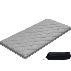 VEVOR Japanese Tatami Mat, Twin Size Foldable Japanese Tatami Mattress, Futon Mattress with Storage Bag & Fastener, 9-Layer Floor Mat for Sleeping, Dormitory, Meditation, Yoga, 80 x 39 x 2.5 in, Gray