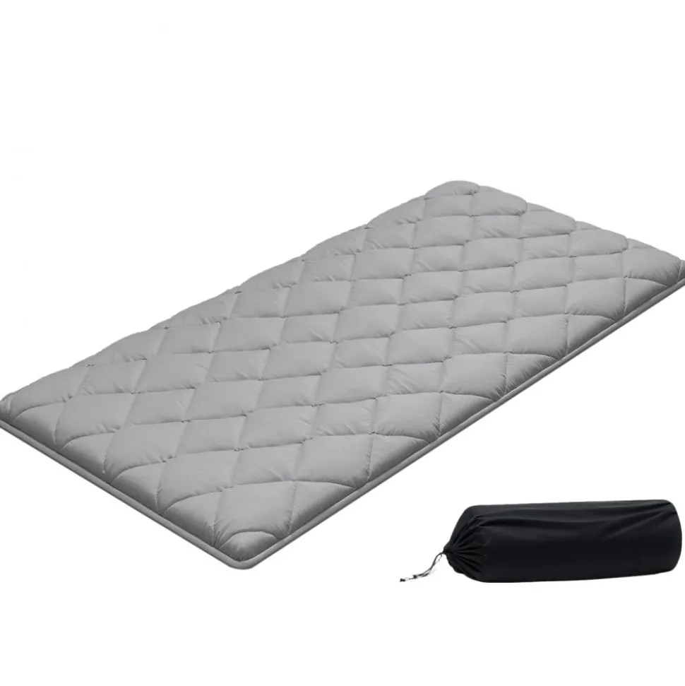 VEVOR Japanese Tatami Mat, Twin Size Foldable Japanese Tatami Mattress, Futon Mattress with Storage Bag & Fastener, 9-Layer Floor Mat for Sleeping, Dormitory, Meditation, Yoga, 80 x 39 x 2.5 in, Gray