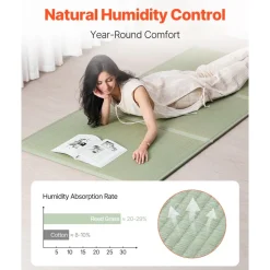 VEVOR Japanese Tatami Mat, Twin Size Foldable Japanese Tatami Mattress( Natural Rush Grass), Japanese Floor Mattress with Non-Slip Backing & Fresh Scent, Futon Mattress for Sleeping Meditation Yoga