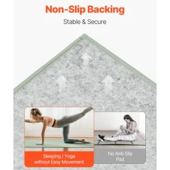 VEVOR Japanese Tatami Mat, Twin Size Foldable Japanese Tatami Mattress( Natural Rush Grass), Japanese Floor Mattress with Non-Slip Backing & Fresh Scent, Futon Mattress for Sleeping Meditation Yoga