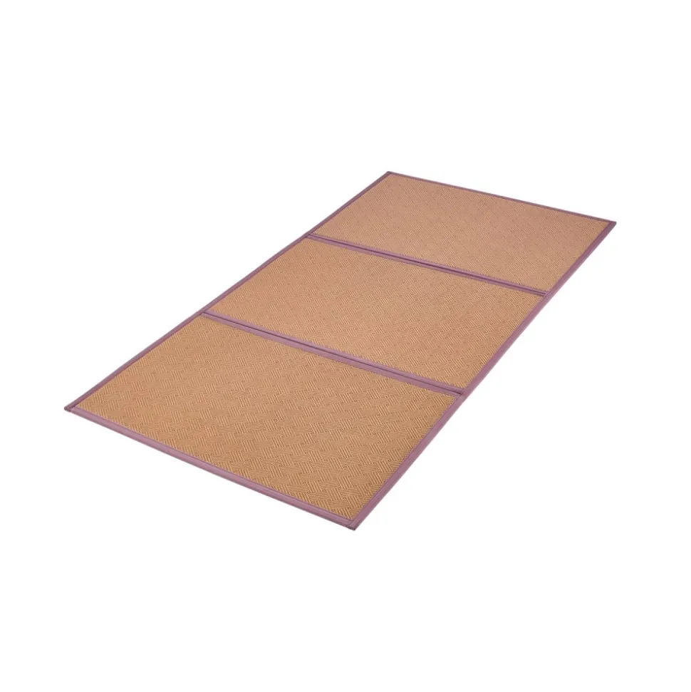 VEVOR Japanese Tatami Mat, 80 x 39 in Foldable Handwoven Natural Rattan Tatami Mat, Non-Slip & Easily Cleaned Japanese Tatami Floor Mat, Summer Breathable Sleeping Mat for Meditation Yoga Relaxation