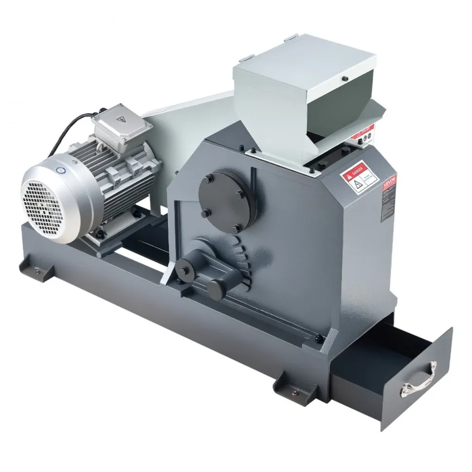 VEVOR Jaw Crusher Machine, 4KW High Power Rock Stone Crush Machine, 7.87 x 9.65 inch Feeding Port, 1740 RPM Speed Stone Shatter Grinder, Electric Stone Shatter 220V, for Rock Coal Glass Bottle