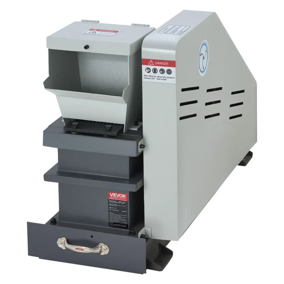 VEVOR Jaw Crusher Machine, 2.2KW High Power Rock Stone Crush Machine, 6.10 x 5.12 inch Feeding Port, 1740 RPM Speed Stone Shatter Grinder, Electric Stone Shatter 220V, for Rock Coal Glass Bottle