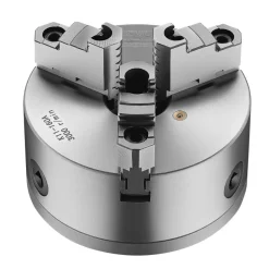 VEVOR 3-Jaw Lathe Chuck, 6 Inch (160 mm), Self-Centering Chuck with 1 1/2 in-8 Threaded Backing Plate, 0.12-5.71 in (3-145 mm) Clamping Range with T-wrench Screws, HT300 Material, for Wood Metal Lathe