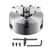 VEVOR 3-Jaw Lathe Chuck, 8'', Self-Centering Lathe Chuck, 0.16-8 in/4-200 mm Clamping Range with T-key Fixing Screws Hexagon Wrench, for Lathe 3D Printer Machining Center Milling Drilling Machine