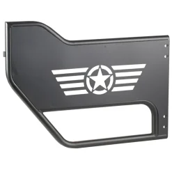 VEVOR Jeep Tube Doors, 4-Door, Compatible with 2018-2026 Jeep Wrangler JL Unlimited & 2020-2026 Gladiator JT, Alloy Steel Off Road Front & Rear Tubular Half Doors with Storage Bag and Rubber Pads