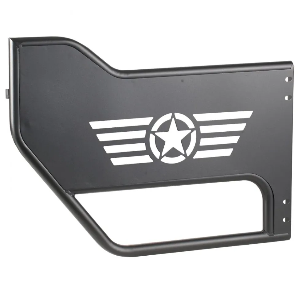 VEVOR Jeep Tube Doors, 4-Door, Compatible with 2018-2026 Jeep Wrangler JL Unlimited & 2020-2026 Gladiator JT, Alloy Steel Off Road Front & Rear Tubular Half Doors with Storage Bag and Rubber Pads