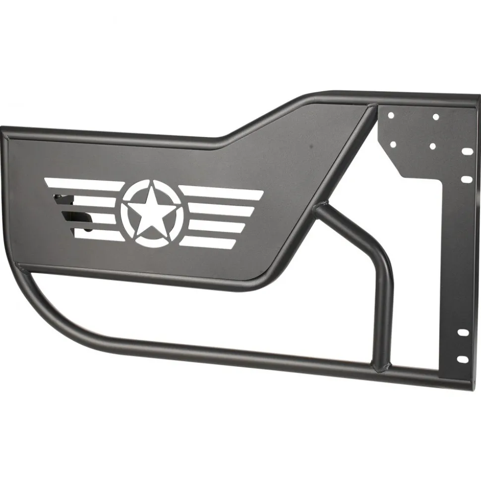 VEVOR Jeep Tube Doors, 4-Door, Compatible with 2018-2026 Jeep Wrangler JL Unlimited & 2020-2026 Gladiator JT, Alloy Steel Off Road Front & Rear Tubular Half Doors with Storage Bag and Rubber Pads
