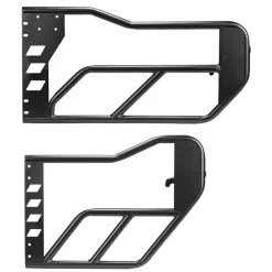 VEVOR Jeep Tube Doors, 4-Door, Compatible with 2018-2026 Jeep Wrangler JL & 2020-2026 Gladiator JT, Steel Off Road Front & Rear Tubular Half Doors with DOT Certified Side View Mirrors and Rubber Pads