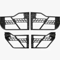 VEVOR Jeep Tube Doors, 2-Door, Hunting Style Jeep Tubular Door with Heavy-Duty Hinges & OE Latch, Jeep Doors with Rear View Mirrors, Fit for 2018-2024 Jeep Wrangler JL & 2020-2024 Jeep Gladiator JT