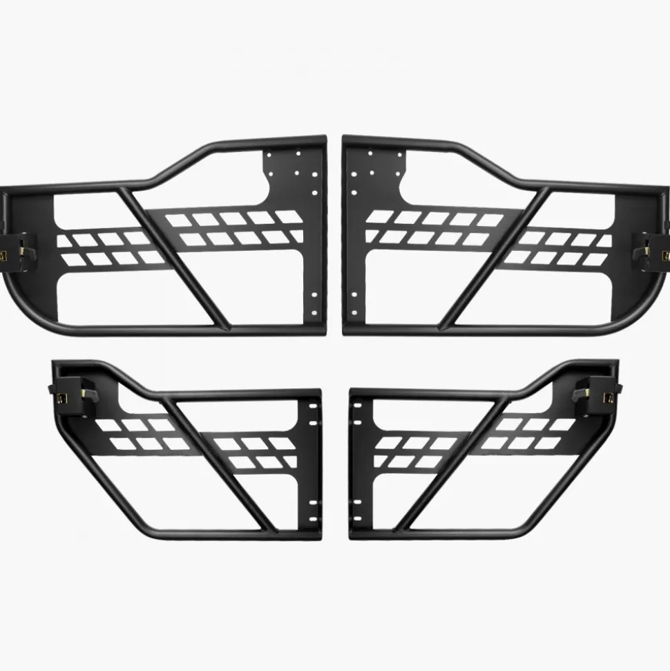 VEVOR Jeep Tube Doors, 2-Door, Hunting Style Jeep Tubular Door with Heavy-Duty Hinges & OE Latch, Jeep Doors with Rear View Mirrors, Fit for 2018-2024 Jeep Wrangler JL & 2020-2024 Jeep Gladiator JT