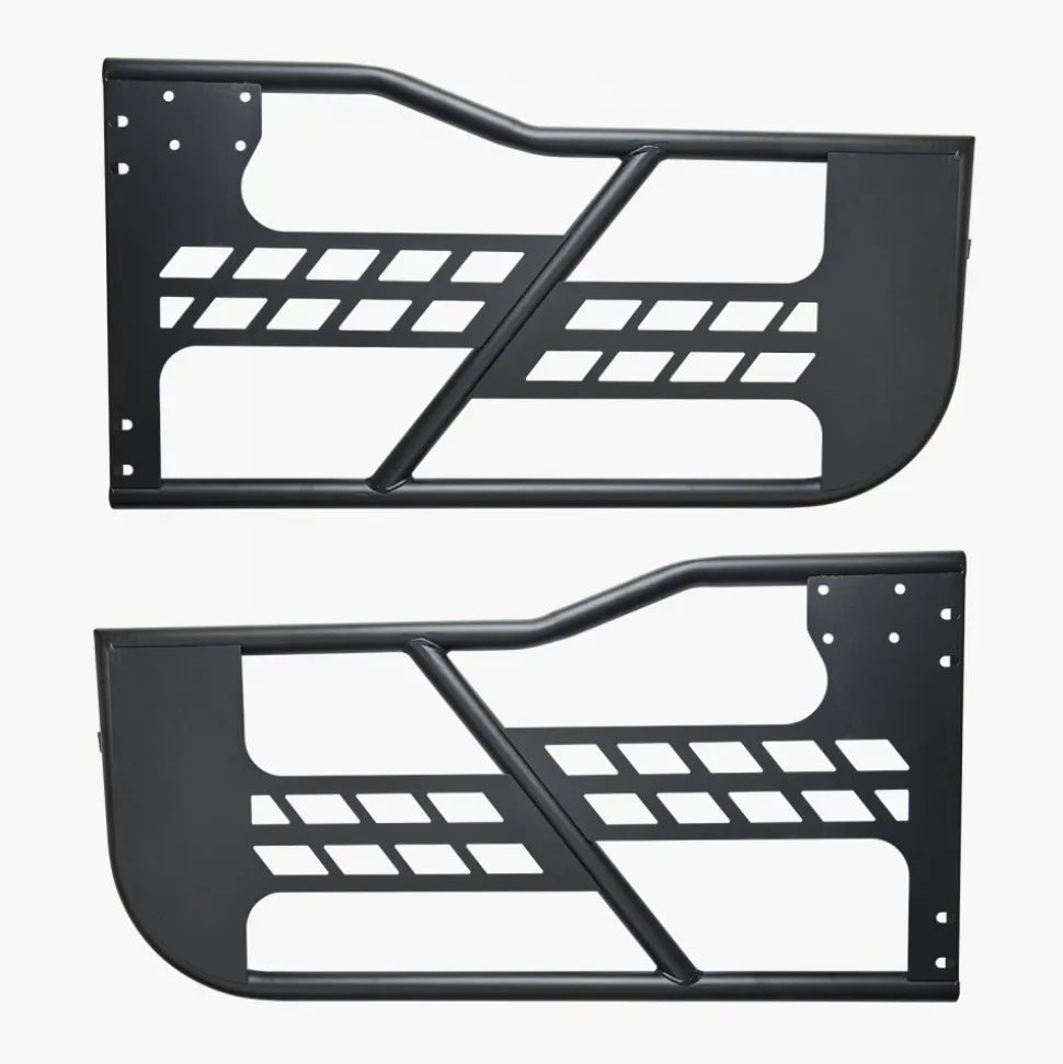 VEVOR Jeep Tube Doors, 2-Door, Hunting Style Jeep Tubular Door with Heavy-Duty Hinges & OE Latch, Jeep Doors with Rubber Pads & Toughened Steel Tube, Fit for 2007-2018 Jeep Wrangler JK