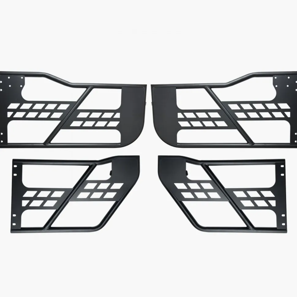VEVOR Jeep Tube Doors, 4-Door, Hunting Style Jeep Tubular Door with Heavy-Duty Hinges & OE Latch, Jeep Doors with Rubber Pads & Toughened Steel Tube, Fit for 2007-2018 Jeep Wrangler JK