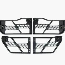 VEVOR Jeep Tube Doors, 4-Door, Hunting Style Jeep Tubular Door with Heavy-Duty Hinges & OE Latch, Jeep Doors with Rubber Pads & Toughened Steel Tube, Fit for 2007-2018 Jeep Wrangler JK