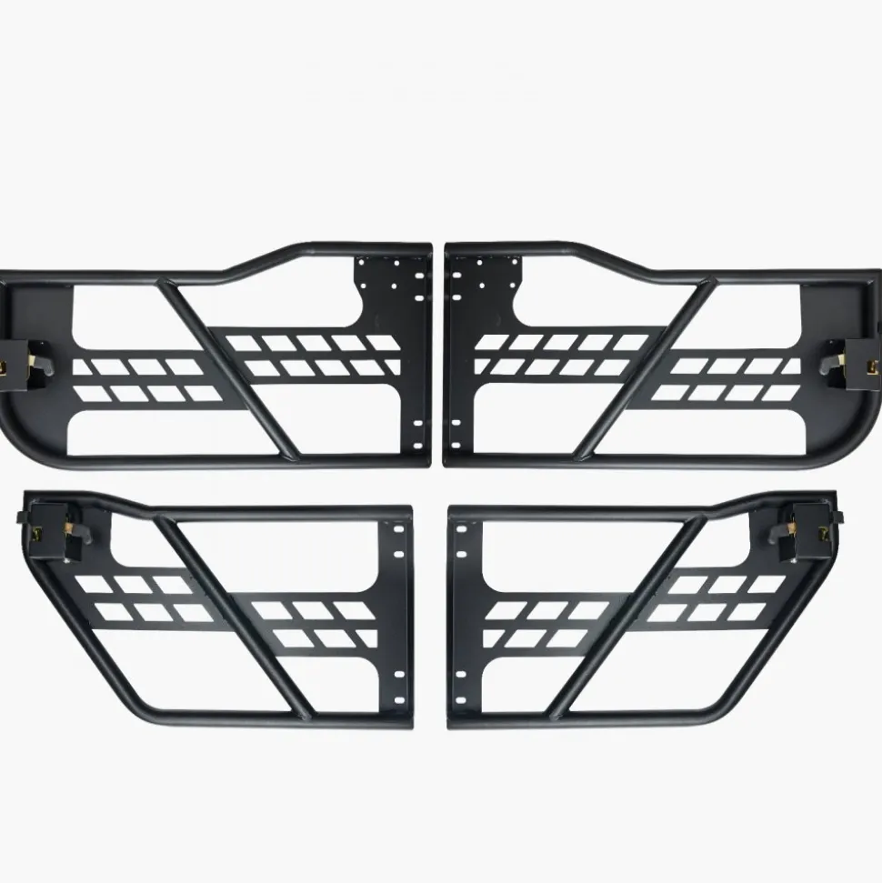 VEVOR Jeep Tube Doors, 4-Door, Hunting Style Jeep Tubular Door with Heavy-Duty Hinges & OE Latch, Jeep Doors with Rubber Pads & Toughened Steel Tube, Fit for 2007-2018 Jeep Wrangler JK