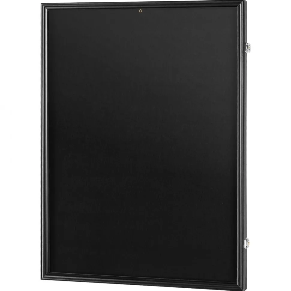VEVOR Jersey Display Frame Case, 23.3 x 31.2 x 1.5 in, Large Lockable Sport Jersey Shadow Box with 98% UV Protection PC Glass and Hangers, for Baseball Basketball Football Hockey Shirt and Uniform