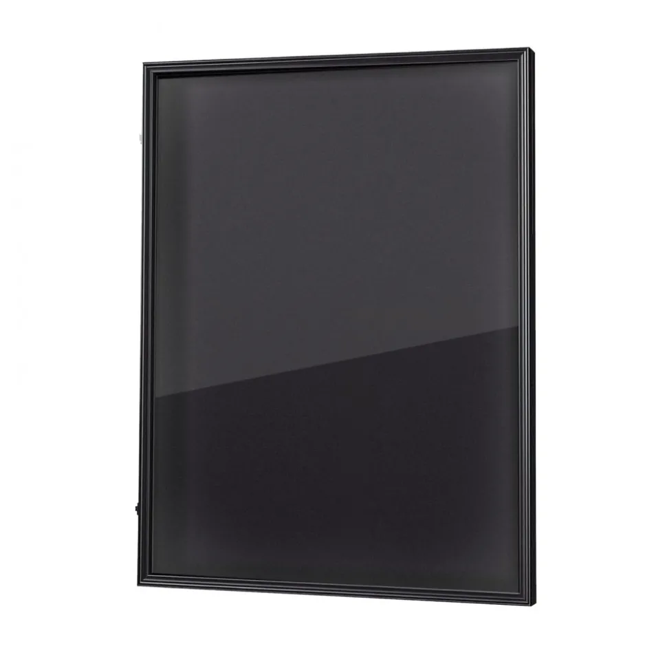 VEVOR Jersey Frame Display Case, 36.4 x 28.3 x 1.5 in, Wooden Sport Jersey Shadow Box with 98% UV Protection PC Panel and Hanger, Magnetic Lock, for Baseball Basketball Football Hockey Shirt Uniform
