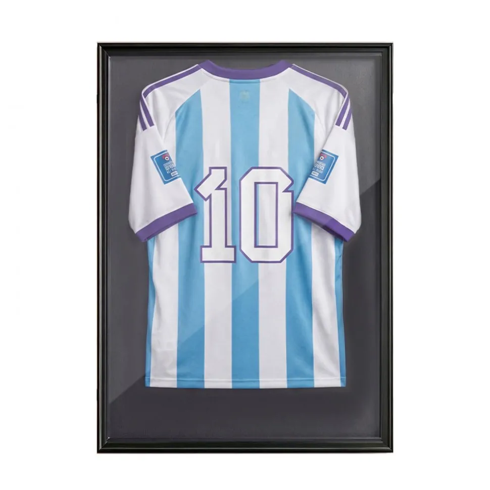 VEVOR Jersey Frame Display Case, 36.4 x 28.3 x 1.5 in, Wooden Sport Jersey Shadow Box with 98% UV Protection PC Panel and Hanger, Magnetic Lock, for Baseball Basketball Football Hockey Shirt Uniform